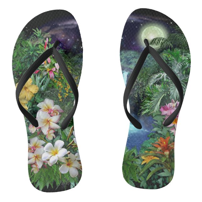 Tropische Nächte Flip Flops (Fußbett)