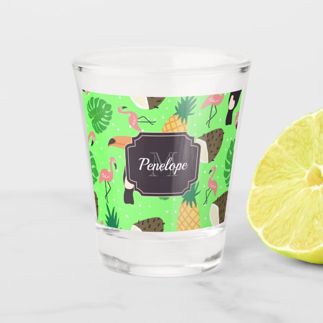 Tropische Natur Schnapsglas (Vorderseite)