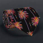 Tropische Neonpalmenbaumen und -punkte auf schwarz Krawatte<br><div class="desc">Moderne Collage-Muster aus Punkten und skizzierten topischen Retropalmen in Neonfarben - heiß rosa, gelb, orange, blau und grün auf schwarzem Hintergrund. Diese Männer-Nackenschleife ist cool für das Büro, eine Nacht auf der Stadt, Krawatte für eine Hochzeit, Ihre eigene Hochzeitsfeier, für den Bräutigam oder Trauzeugen oder als Geschenk für Ihren Ehemann,...</div>