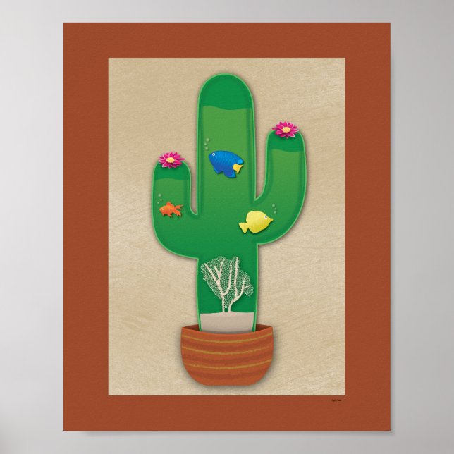 Tropische Oase Poster (Vorne)