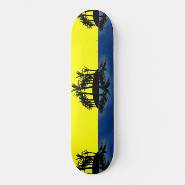 Tropische Oase Skateboard (Vorderseite)