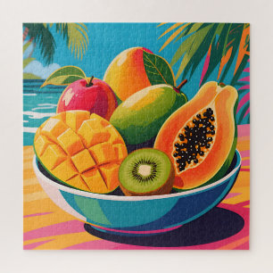 Tropische Obstschale Illustration