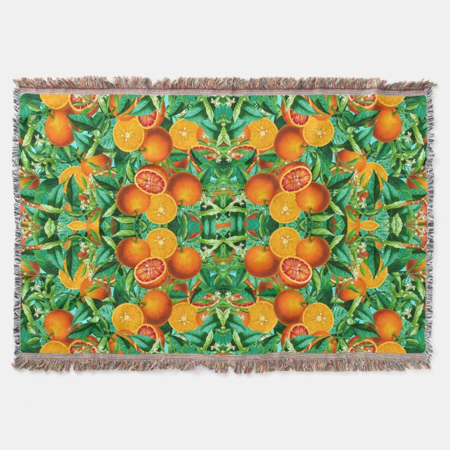 TROPISCHE ORANGELEGENHEITEN IM BLANKET DECKE (Vorderseite)