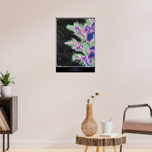 'Tropische Orchidee' Gemälde auf einem Poster