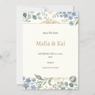 Tropische Orchideen-Magnet-Hochzeit Magneteinladung