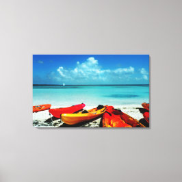 Tropische Ozean Kayak Leinwand