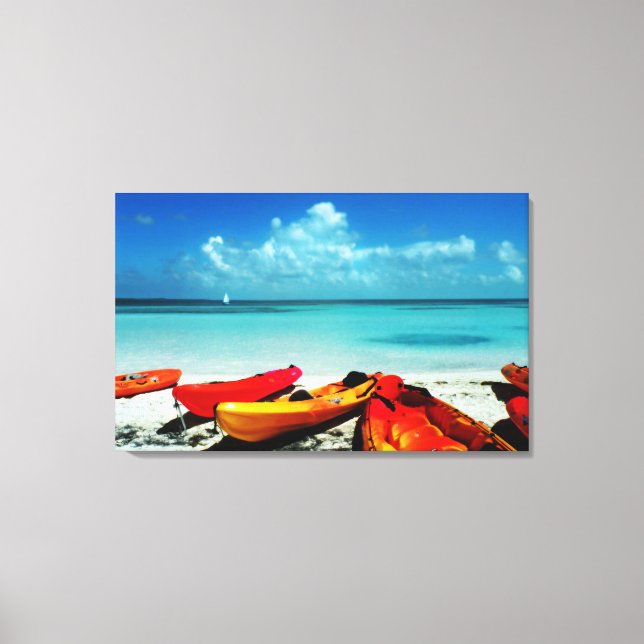Tropische Ozean Kayak Leinwand (Vorderseite)