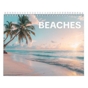 Tropische Ozeanblicke & Ruhige Küste Strände Kalender