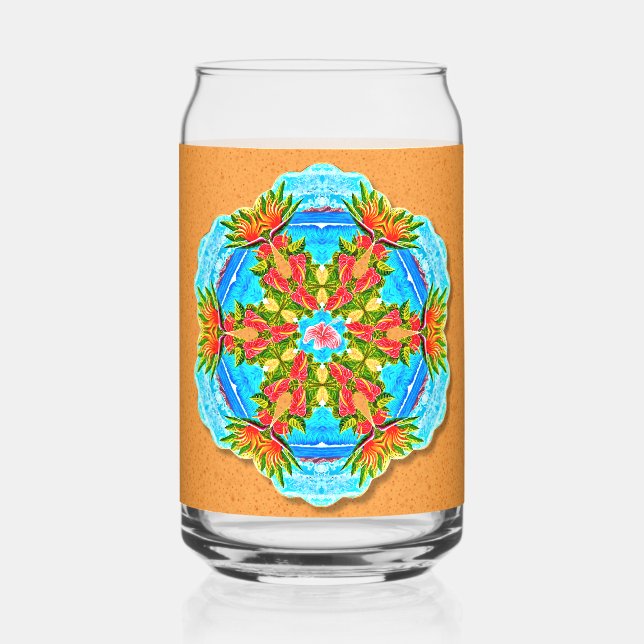 Tropische Ozeane Dosenglas (Rückseite)