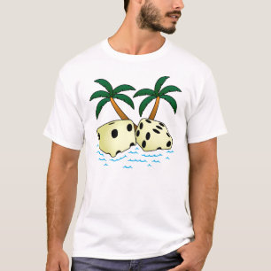 Tropische Paare O Würfel T-Shirt