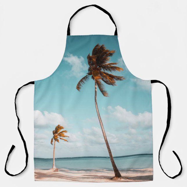 Tropische Palm Beach Schürze  (Vorderseite)