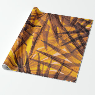 Tropische Palm-Blätter Geschenkpapier