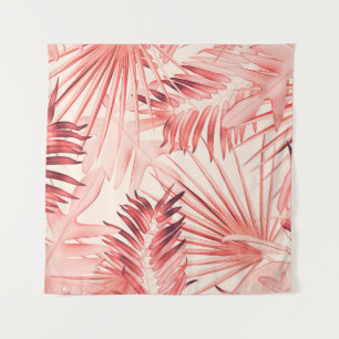 Tropische Palm-Blätter, hawaiianisches Stilmuster. Wandteppich