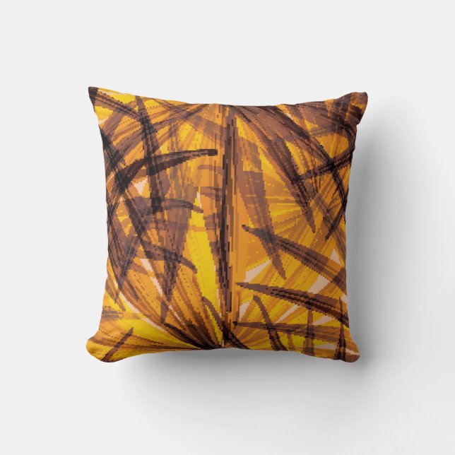 Tropische Palm-Blätter Kissen (Vorderseite)