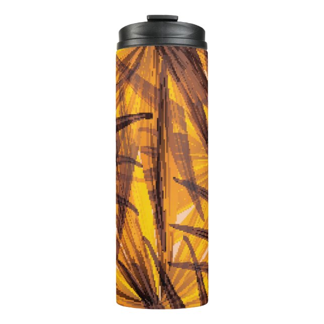 Tropische Palm-Blätter Thermosbecher (Vorderseite)