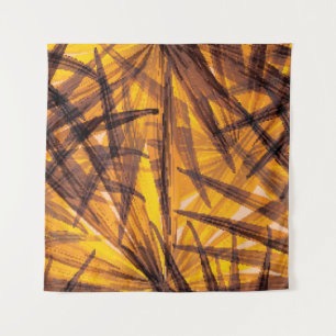 Tropische Palm-Blätter Wandteppich