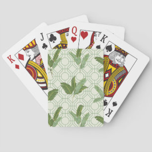 Tropische Palmblätter Spielkarten
