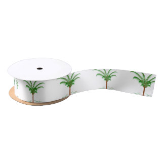 Tropische Palme Satinband