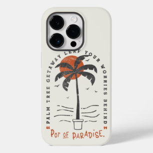 Tropische Palme Strand Vibes Sommer Sonne Retro Case-Mate iPhone 14 Pro Hülle