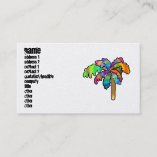 Tropische Palme Visitenkarte