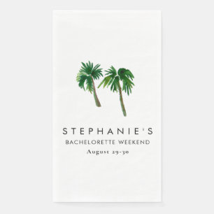 Tropische Palmen Bachelorette Serviette