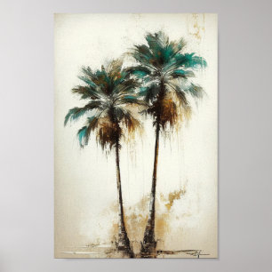 Tropische Palmen, Beach Wall Art Poster