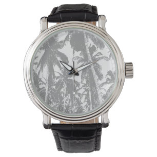 Tropische Palmen beobachten Armbanduhr