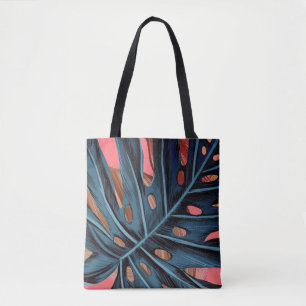 Tropische Palmen Blätter Monstera Tasche