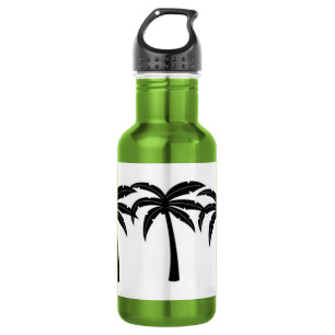 Tropische Palmen Edelstahlflasche