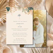 Tropische Palmen-Foto Elegante Strandhochzeit