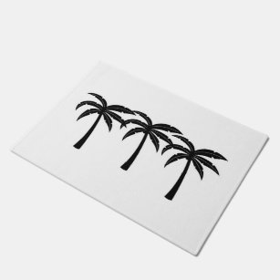 Tropische Palmen Fußmatte