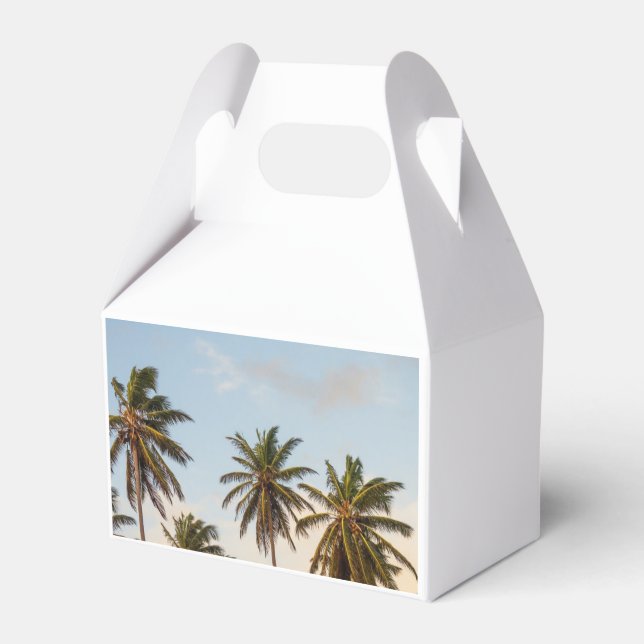 Tropische Palmen Geschenkschachtel (Rückseite)