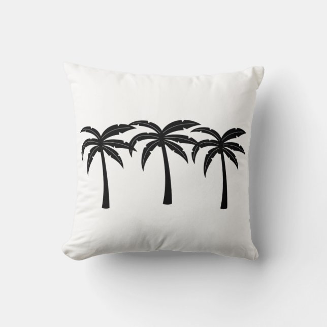 Tropische Palmen Kissen (Vorderseite)