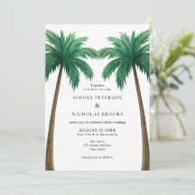 Tropische Palmen Minimal Foto Strandhochzeit