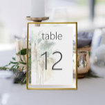 Tropische Palmen Moderne Hochzeit Tischnummer<br><div class="desc">Erhöhen Sie Ihre Hochzeitsfeier mit unserer exquisiten Tropical Palm Trees Moderne Hochzeitsfeier Tischnummer. Dieses atemberaubende Design präsentiert eine Gruppe von üppig grünen und braunen Aquarellpalmen, Set vor einem texturierten, weißen Aquarellpapier Hintergrund und schafft eine faszinierende und tropische Atmosphäre. Ideal für Strand oder Hochzeiten in Urlaubsort, dieses Design trägt mühelos zum...</div>