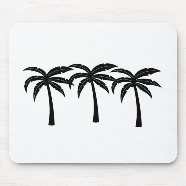 Tropische Palmen Mousepad (Vorne)
