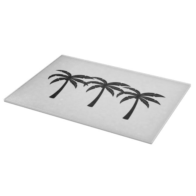 Tropische Palmen Schneidebrett (Ecke)