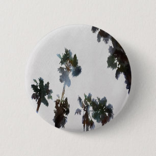 Tropische Palmen Wasserfarben Button