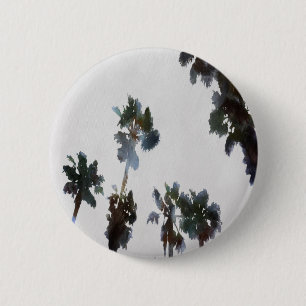 Tropische Palmen Wasserfarben Button