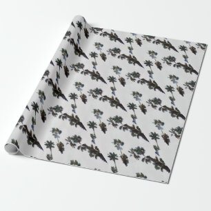 Tropische Palmen Wasserfarben Geschenkpapier
