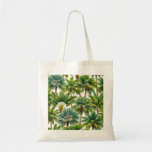 Tropische Palmenart Botanisches Muster Tragetasche