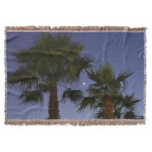 Tropische Palmenbaum-Wandkunst Zwielicht Küste