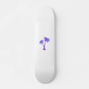 Tropische Palmenbaume Schwarze Silhouette Skateboard
