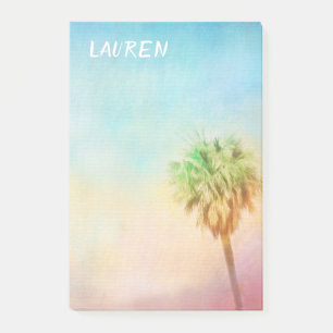 Tropische Palmenlandschaft Kunst personalisieren Post-it Klebezettel