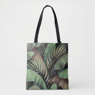 Tropische Palmwedel, handgezeichnete 3D-Illustrati Tasche