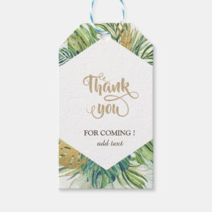 Tropische Palmwedel Sommerhochzeit Danke Geschenkanhänger
