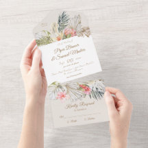Tropische Pampas Botanicals Hochzeit in einem INVI