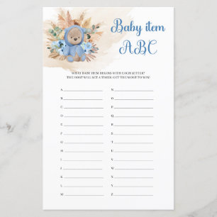 Tropische Pampas-Gras-Teddy tragen Baby Item ABC