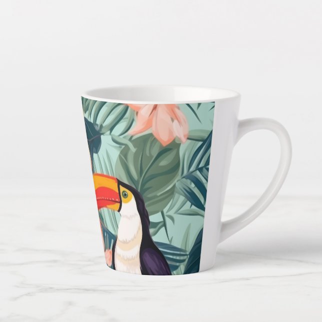 Tropische Papagei-Tasse Milchtasse (Rechts)