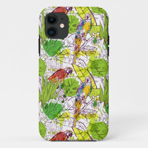 Tropische Papageien iPhone 11 Hülle
